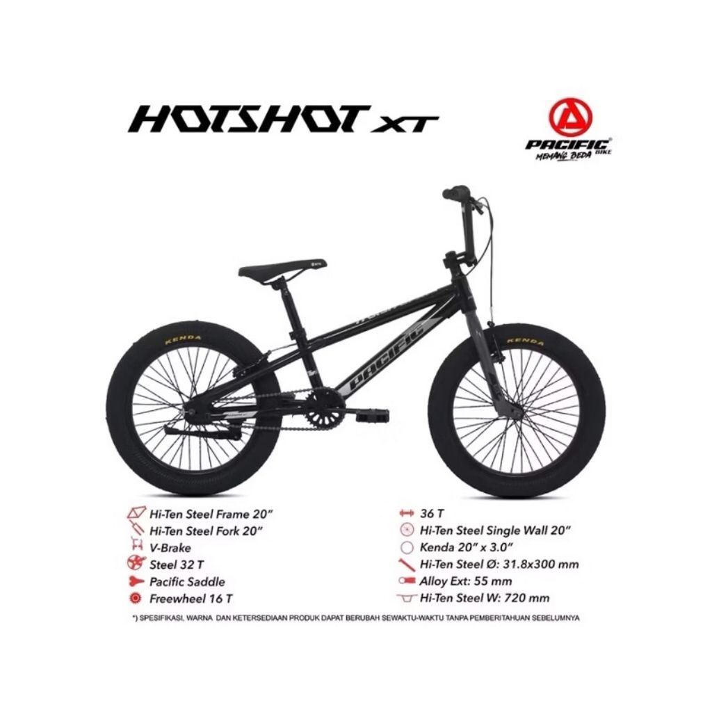 Sepeda BMX Pacific Hotshot XT 3.0 20inch