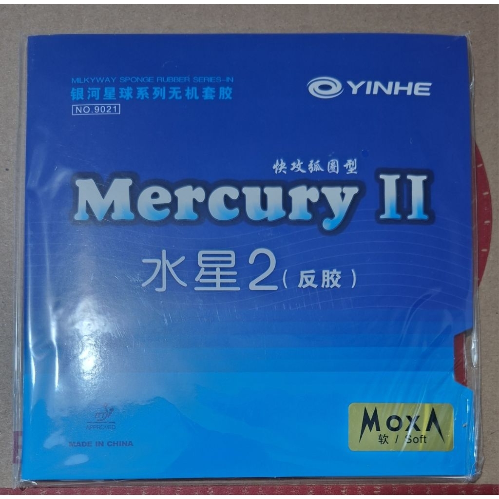 Yinhe Mercury 2 II Karet Tenis Meja Pingpong Soft Medium 2.2MM