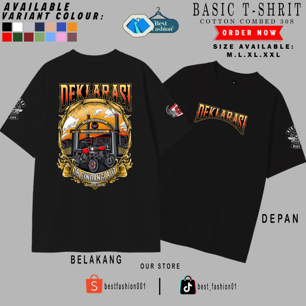 Kaos Deklarasi CB Sidang Laut 12 JABAR 2026