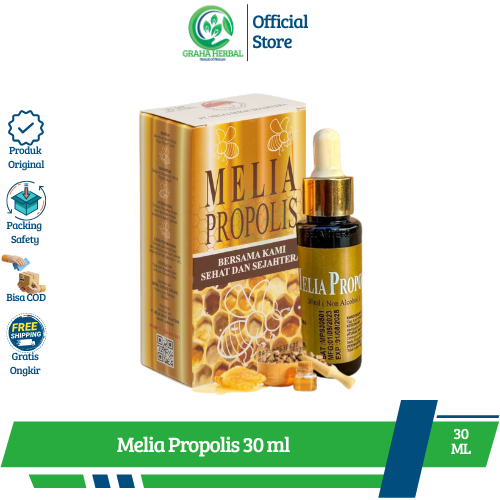 Melia Propolis 30ml Original I Suplemen Kesehatan Melia propolis I Propolis Melia Sehat Sejahtera 30