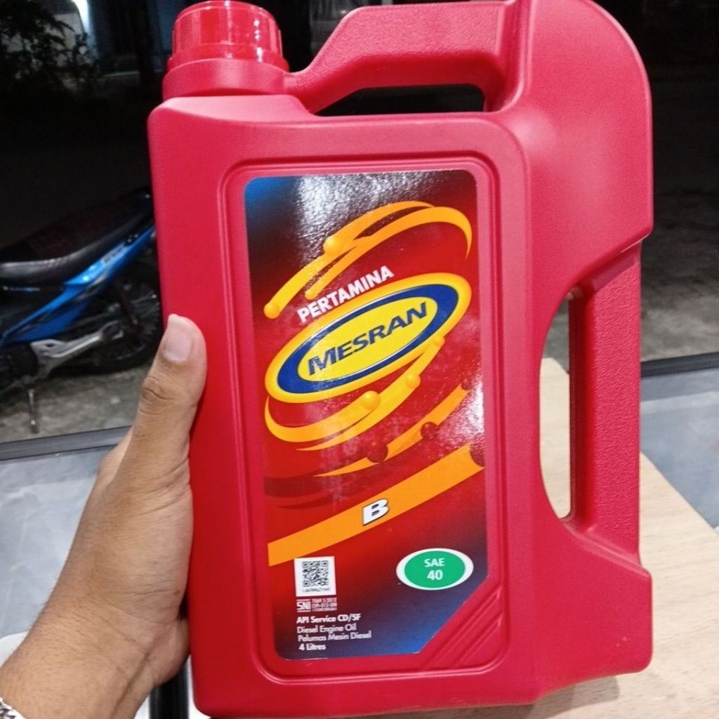 Oli Pertamina Mesran B Sae 40 4 Liter