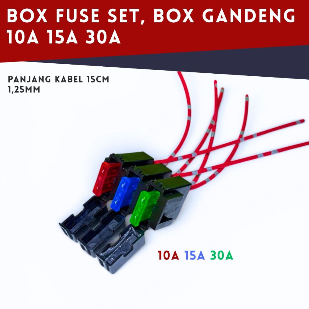box fuse sekring besar /  rumah sekring / soket fuse box / sekring relay relayset kelistrikan bahan 