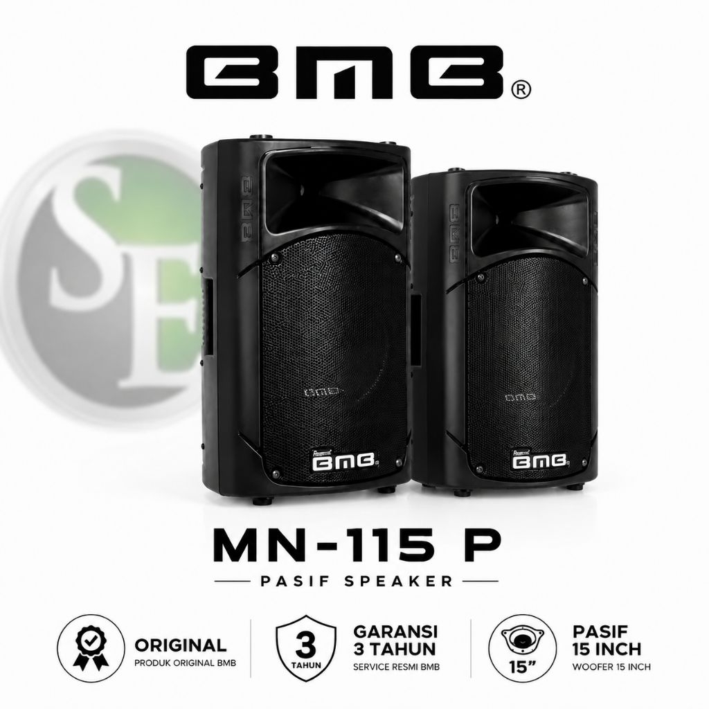BMB MN-115 P Speaker Pasif 15 Inch Original – Suara Jernih Bass Mantap Garansi 3 Tahun - 2 UNIT