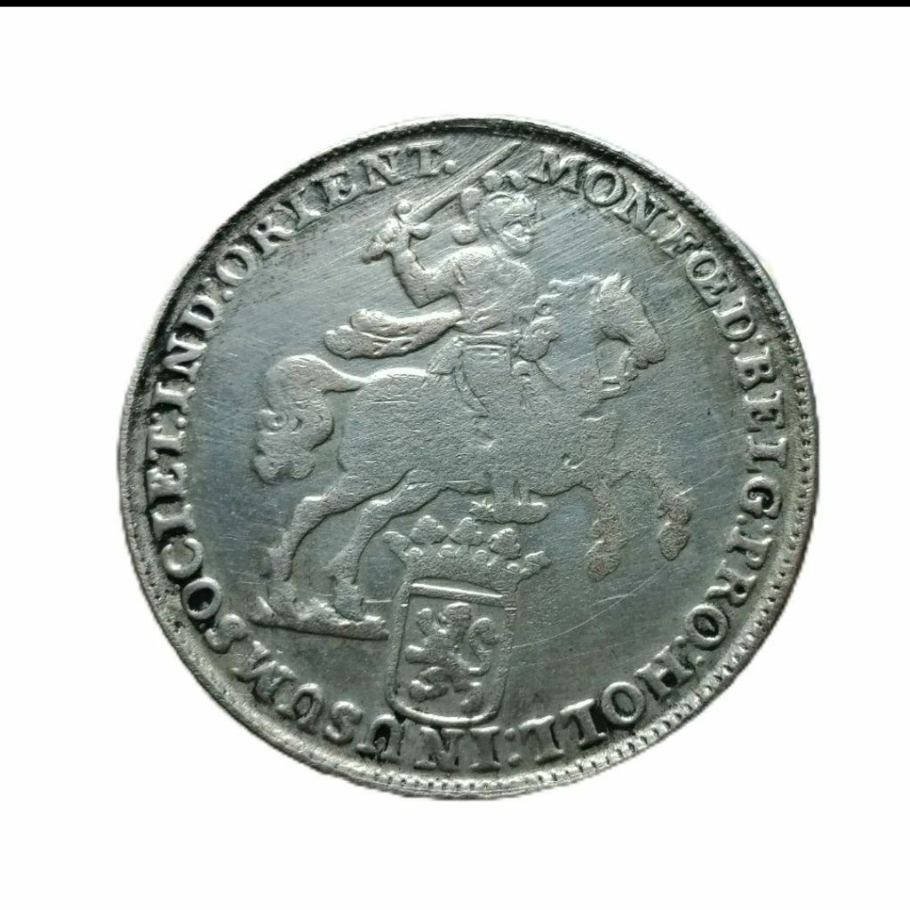 LANGKA 1739 DUCATON CONCORDIA Knight RIDER ERA BELANDA Besar 4 cm KOLEKSI KUNO BANYAK DICARI KOLEKTO