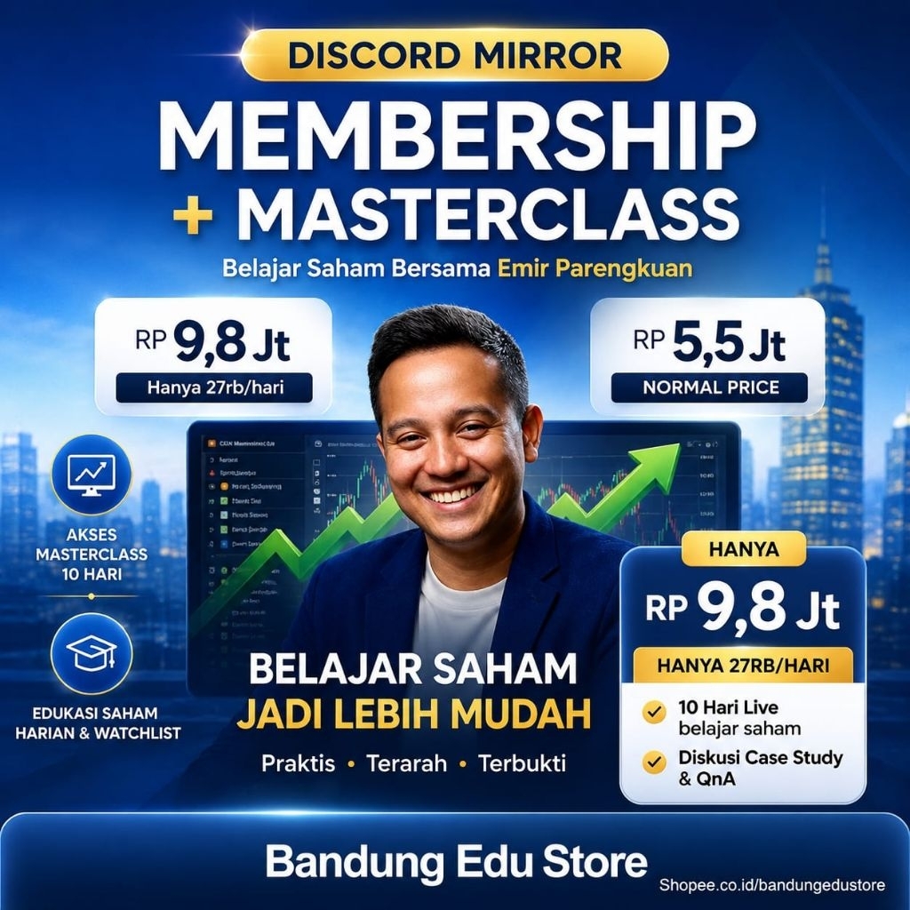 DISCORD MIRROR CAK INVESTMENT CLUB + MASTERCLASS SAHAM