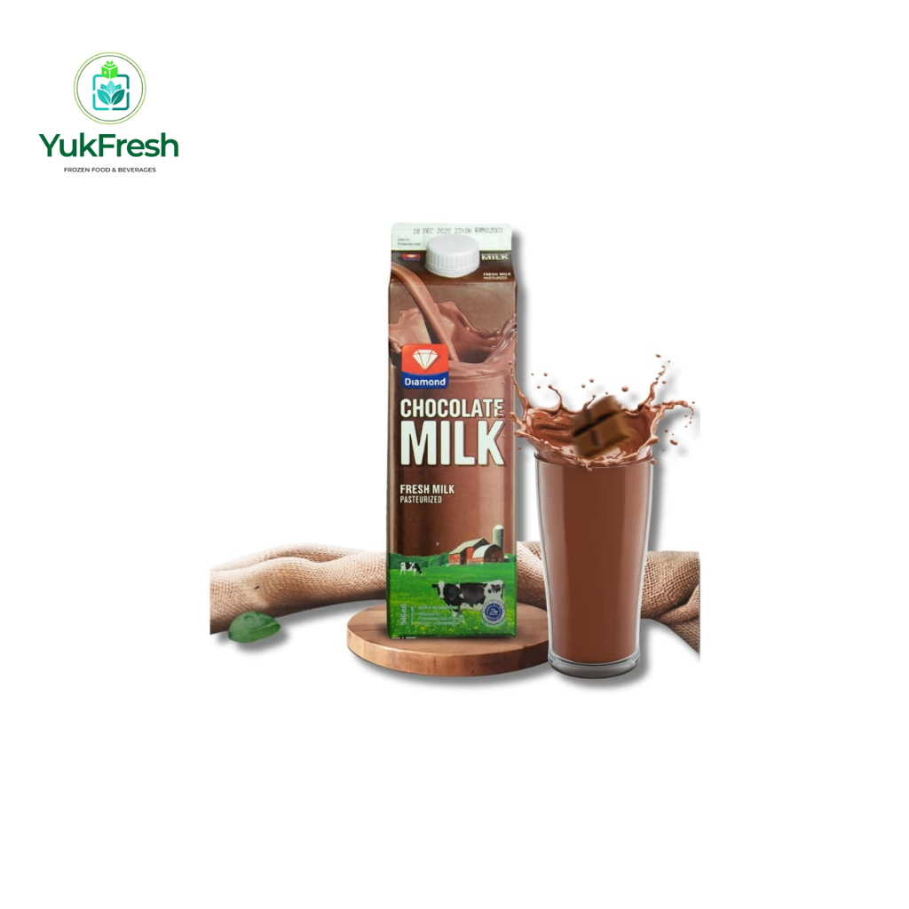 Diamond Fresh Milk Chocolate / Susu Fresh Milk Rasa Cokelat Diamond 946ML - YukFresh