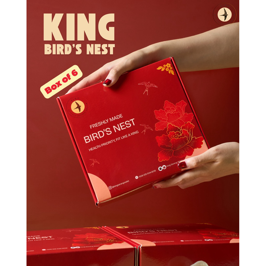 King Sarang Walet - Birds Nest Healthy Drink Minuman Kesehatan Sarang Burung Walet 70 ml - Isi 6