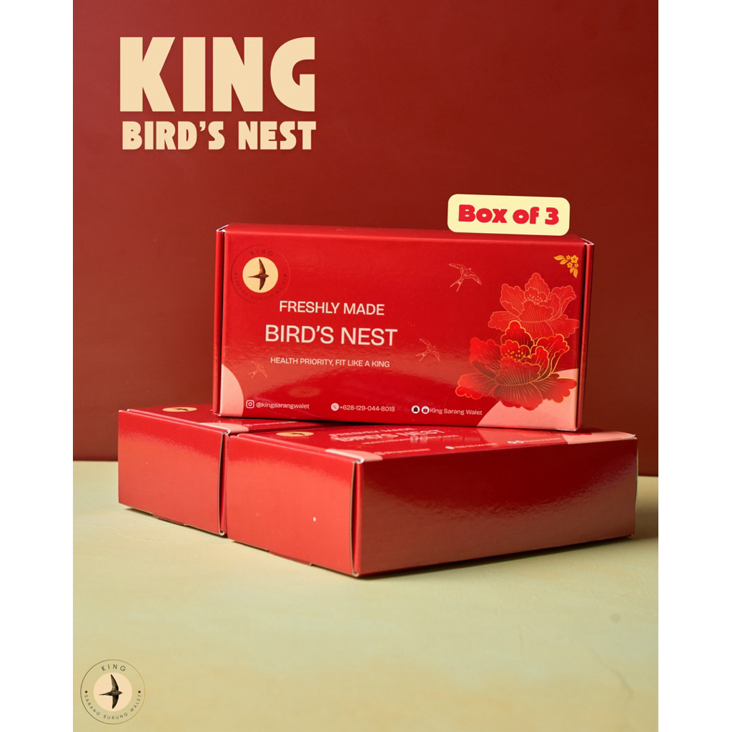 King Sarang Walet - Birds Nest Healthy Drink Minuman Kesehatan Sarang Burung Walet 70 ml - Isi 3