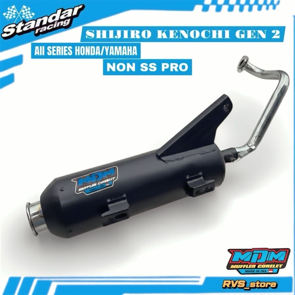 Knalpot Copy MDM Bass Adem Beat fi Beat karbu Scoopy fi Genio Vario 125 Mio sporty Spacy Beat deluxe