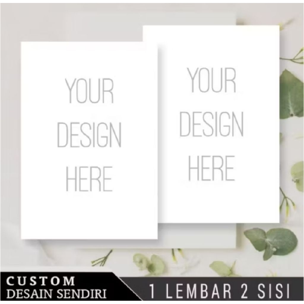 Cetak Undangan Custom | Undangan Lipat 2 | Lipat 3 | Semi Amplop | Undangan Pernikahan | Khitanan | 