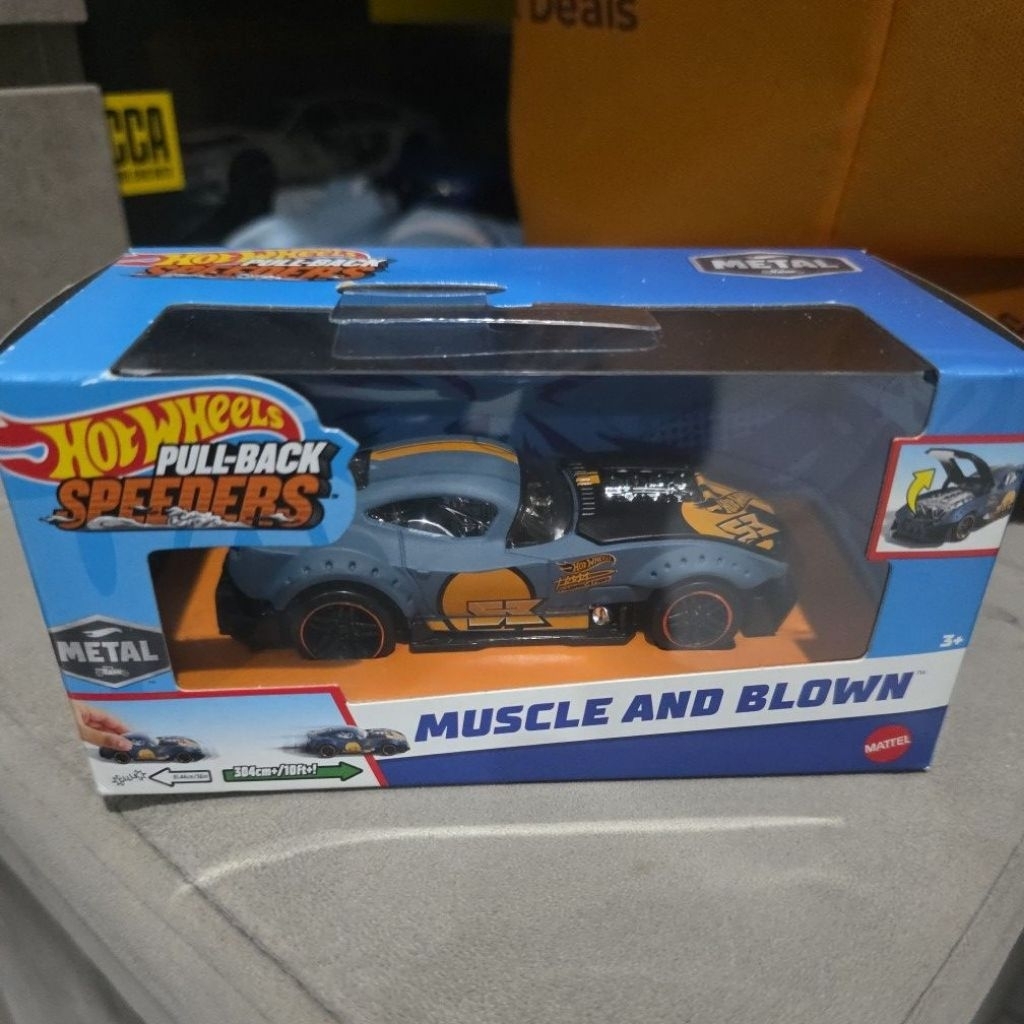 Hot Wheels Pull- Back Speeders model Muscle and Blown SEGEL