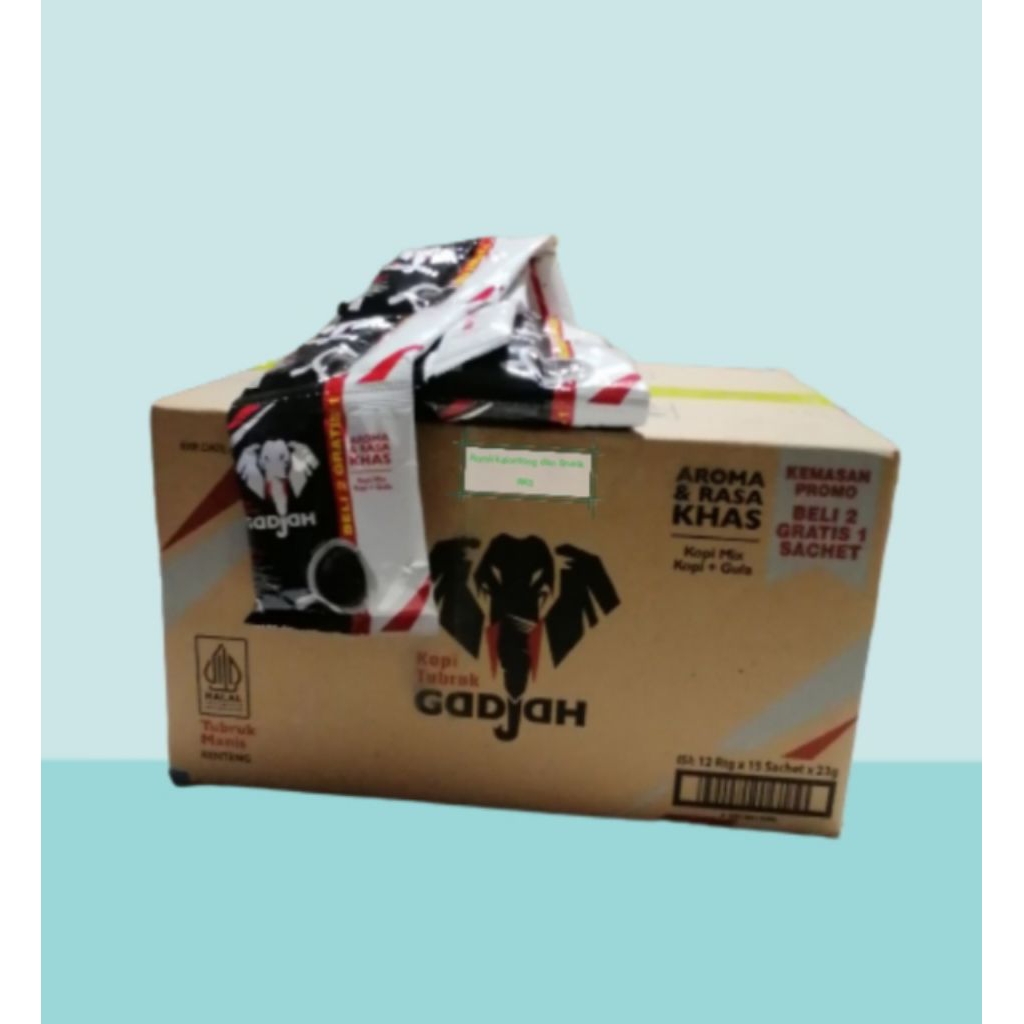 kopi tubruk gajah kopi+gula