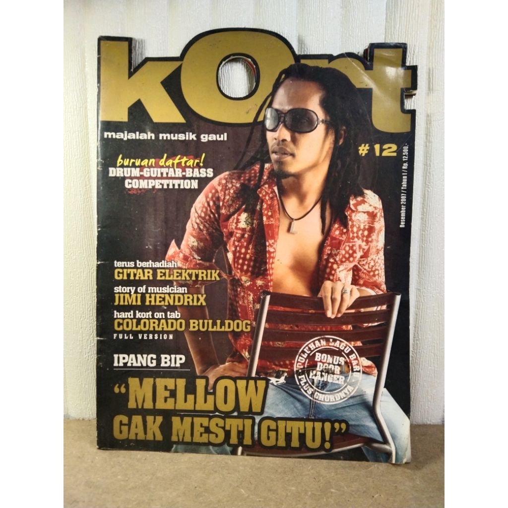 Majalah KORT profil IPANK BIP edisi Desember 2007 | ada JIMI HENDRIX LED ZEPPELIN IAN ANTONO EET SJA