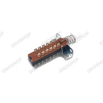 SWIT DPDT 12 PIN 2X6 SAKLAR PENCET DPDT 6 KAKI PUSH BUTTON 6 PIN SWITCH SWIT TOMBOL SAKLAR TEKAN 2X6