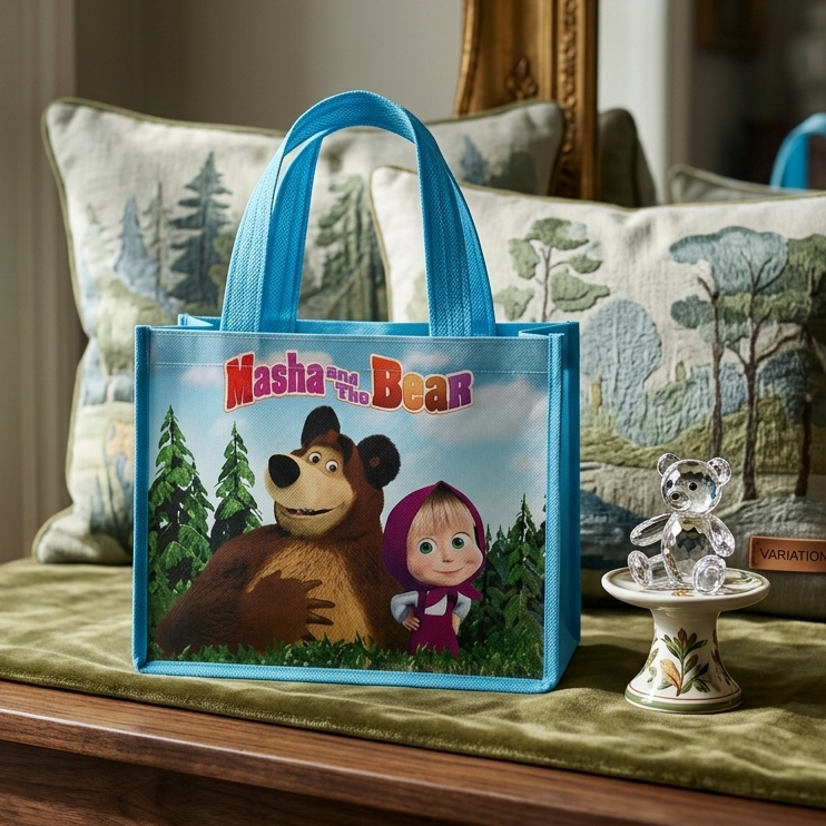 Tas Ultah Masha  Tas Souvenir Ulang Tahun Masha and the bear / Goodie Bag Ultah Anak Masha
