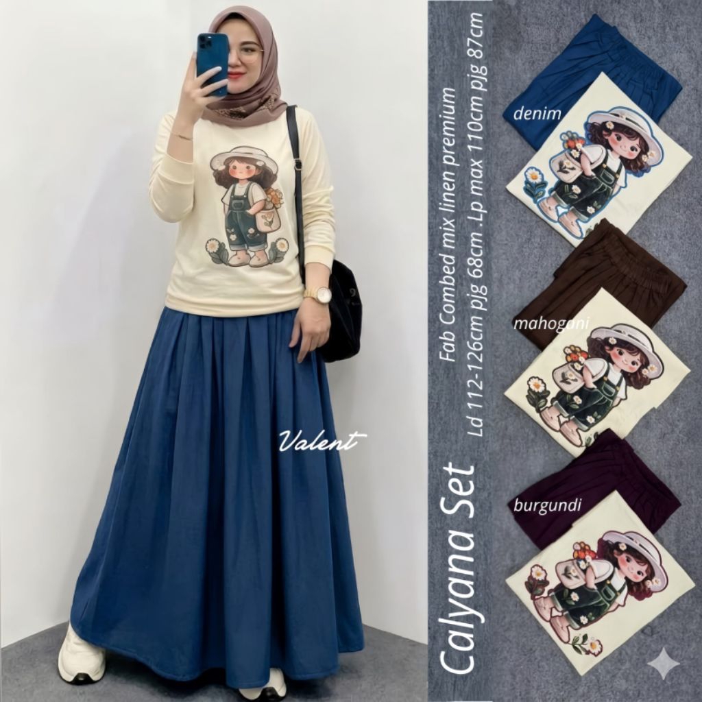 Calyana/Rafika/Kalia/Frisca Setelan By Valent