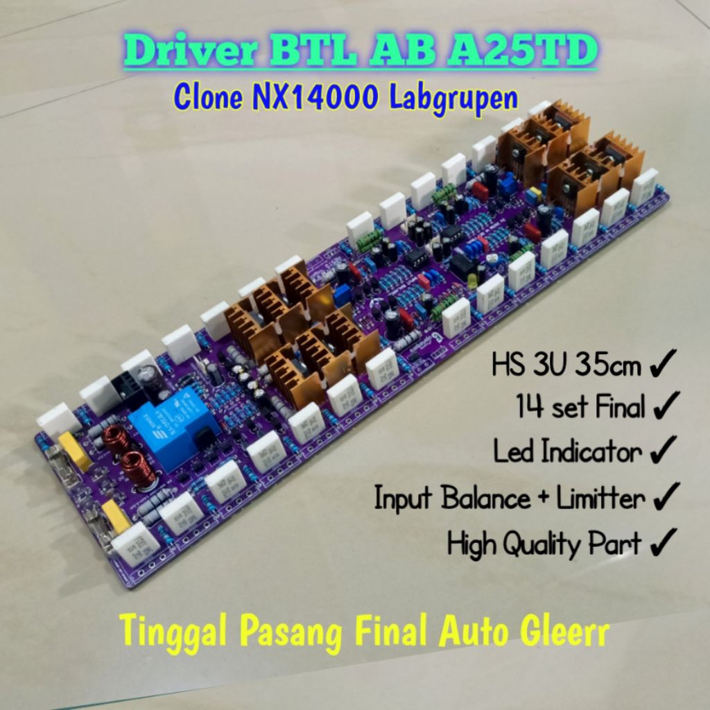 Driver BTL 3U 35cm Class AB A25TD Clone NX14000