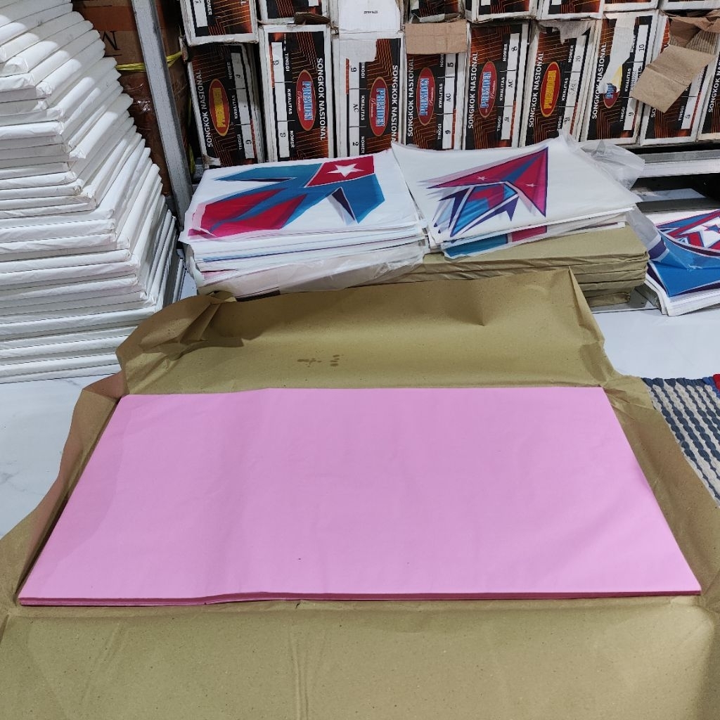 50 Lembar 100 Kertas Layangan Litho/MG Super 18 Gram Buat Layangan Seot Super