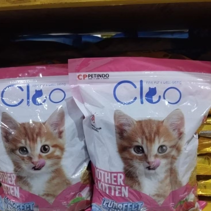 Cleo cat Kitten repack Dryfood 1kg - Makanana kucing Cleo Kitten