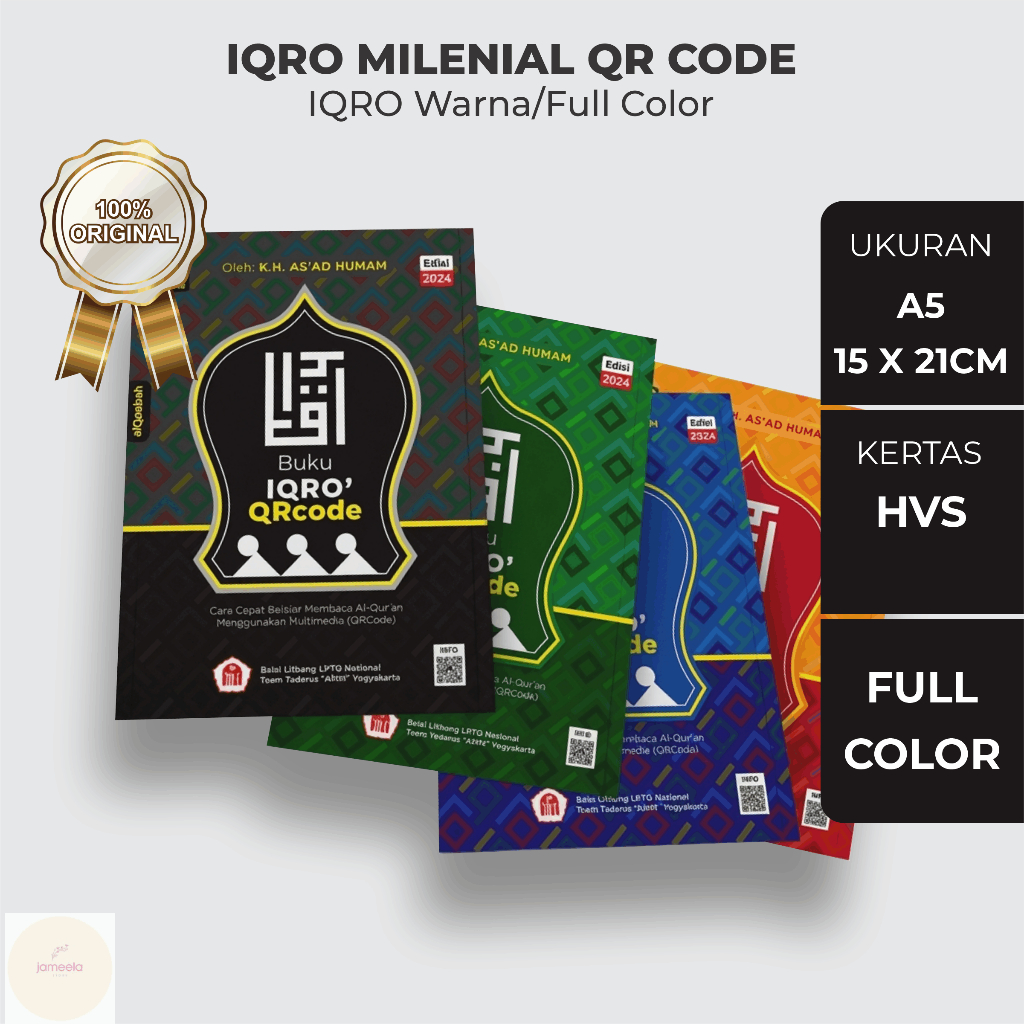 IQRO MILENIAL QR CODE FULL COLOR - IQRO WARNA BERWARNA
