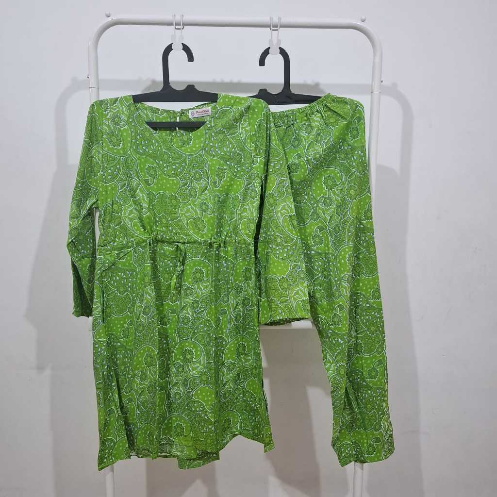 Piyama Setelan Baju Tidur Daster Atas Bawah Batik Danar Hadi - Lengan Panjang