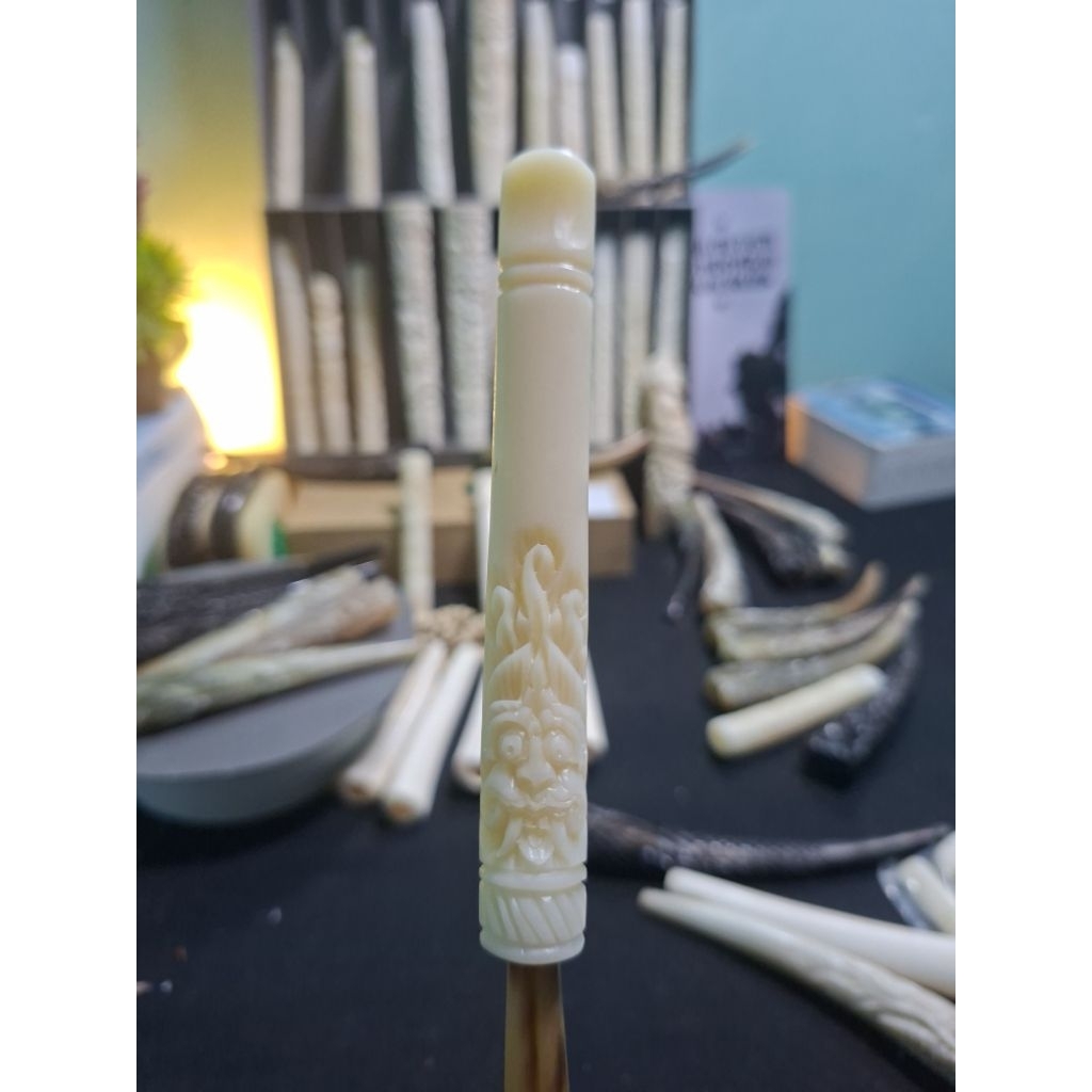 pipa rokok, once, ageman, tulsap impor ukiran leak, panjang 11 cm
