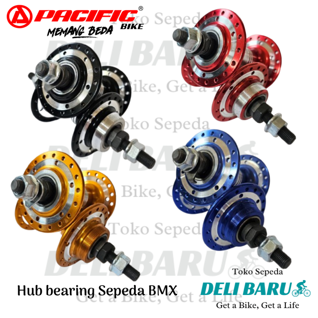 Pacific Hub bearing 36 hole single speed model drat trombol bering alloy sepasang sepeda BMX fixie