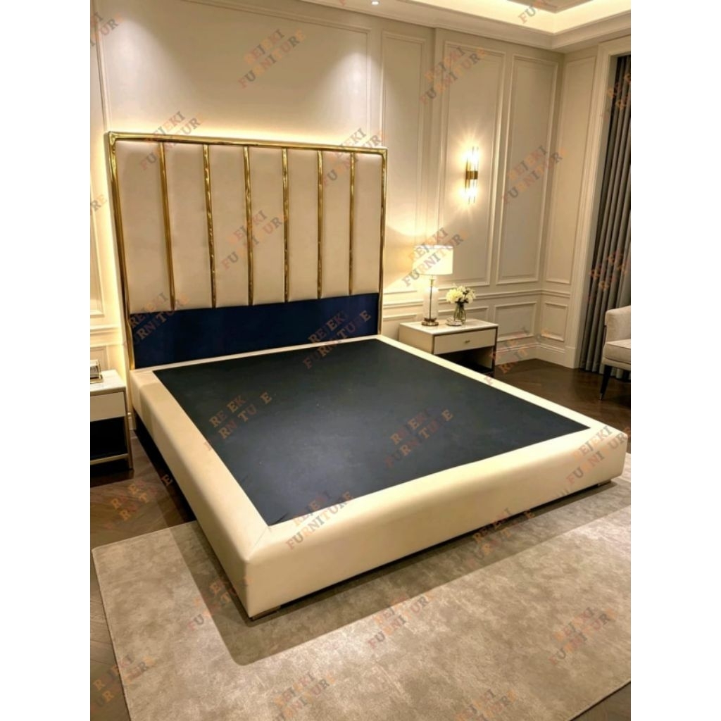 Divan Sandaran Elite Modern Minimalis Oscar Cream