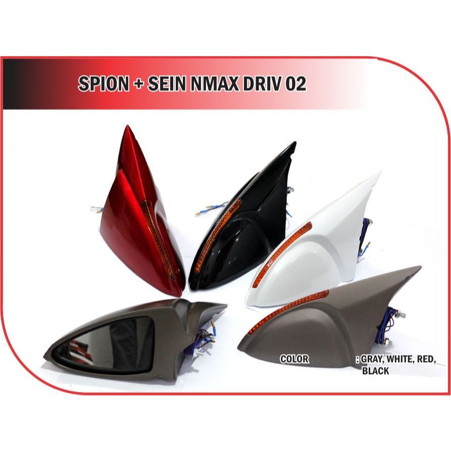 Spion Sein NMAX DRL 02 LED Yamaha NMAX Old New Turbo Aksesoris Spion Lampu Sein Custom