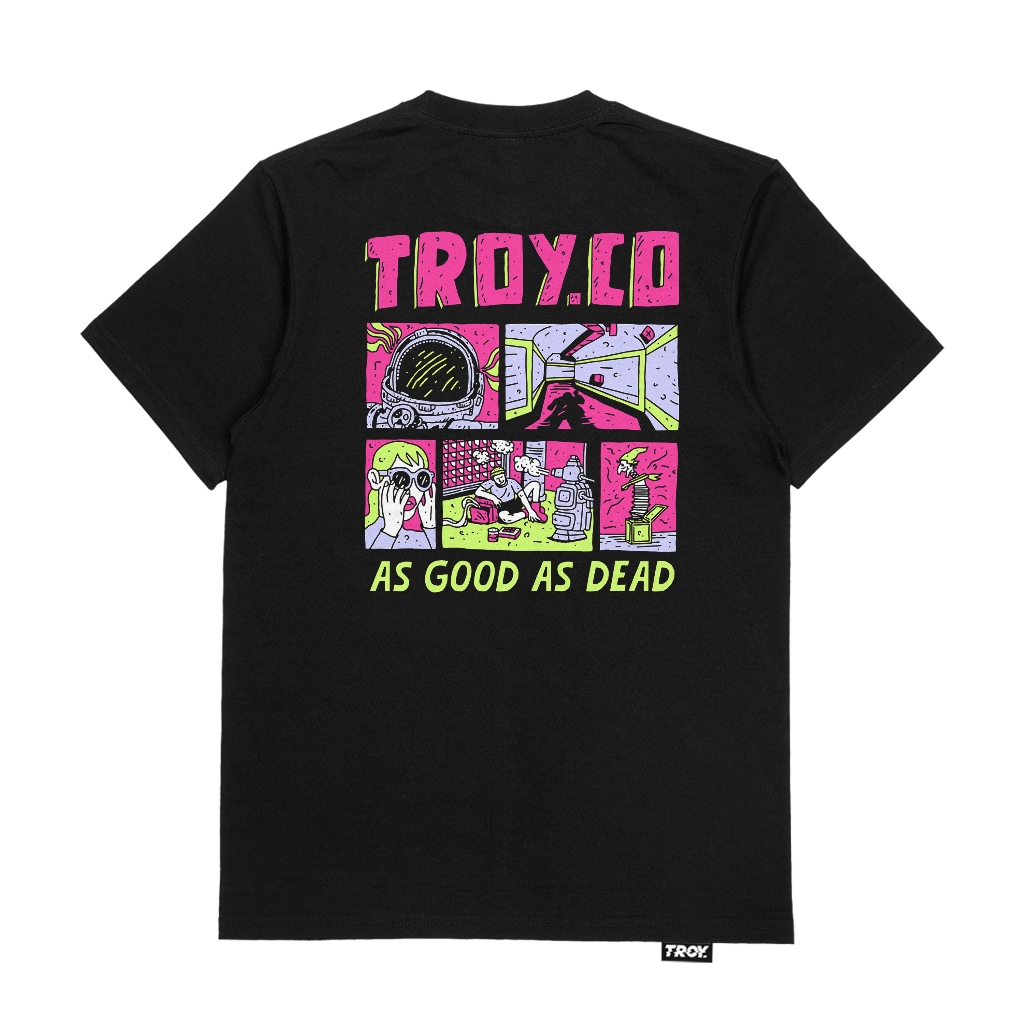 TROY COMPANY Kaos Pria Lengan Pendek - Pink Cosmic Tshirt MTD 2522