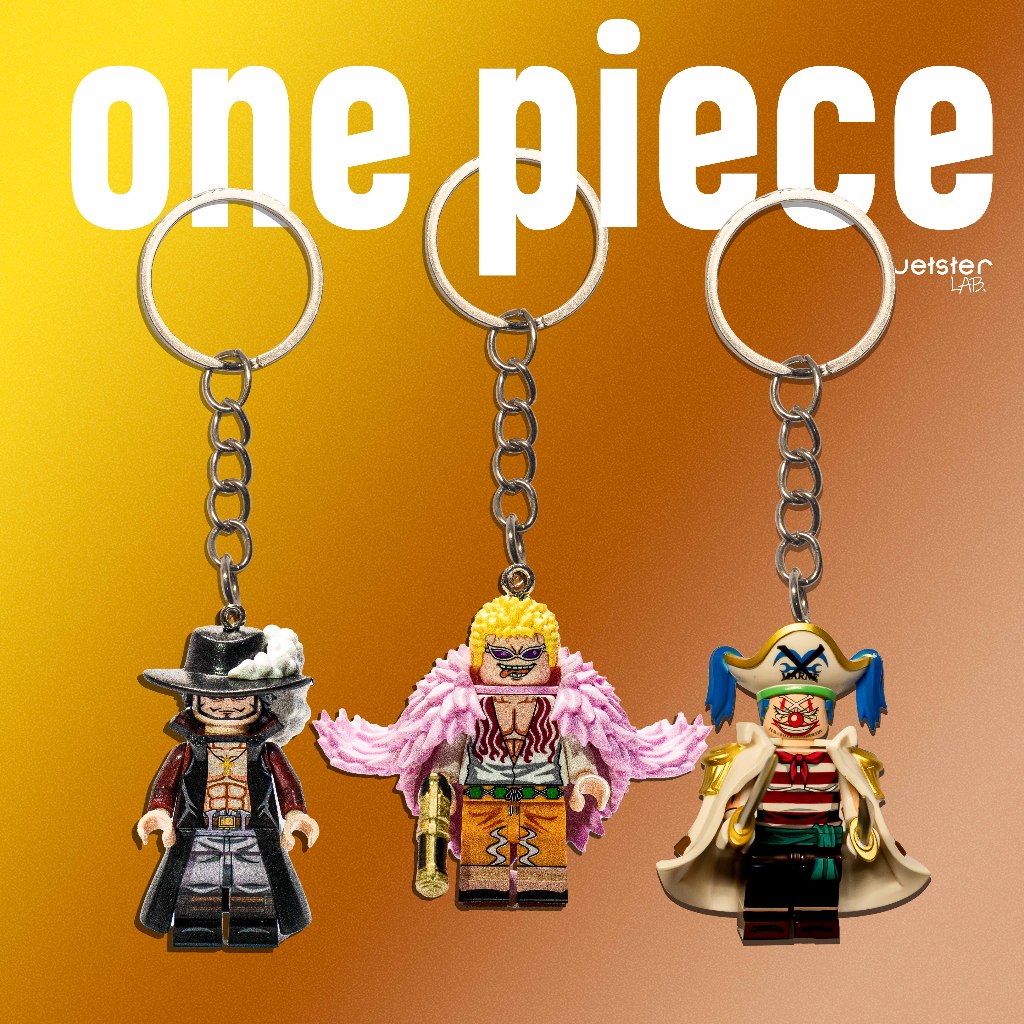 Do Flamingo Mihawk Keychain One Piece Series Gantungan Kunci - Jetster Lab