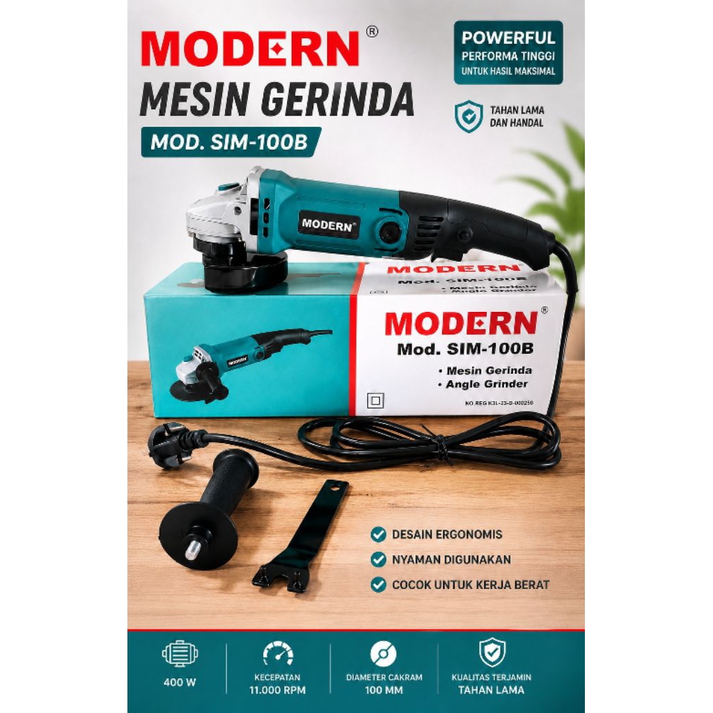 Gerinda Listrik Modern SIM-100B