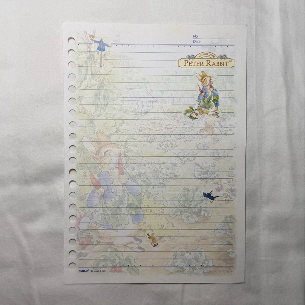 Vintage Binder Coquette / Kertas Orji / File Peter Rabbit / Seri Langka / Limited Edition