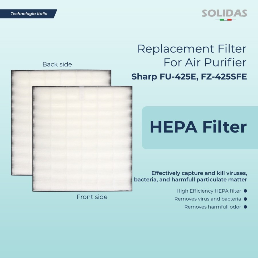 Hepa Filter Air Purifier Sharp FU-425E/FZ-425SFE/HEPA Replacement Sharp Air Purifier Filter