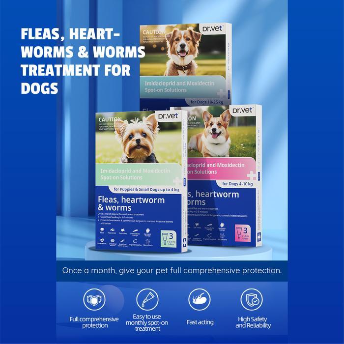 Dr.Vet Imidacloprid and Moxidectin Spot-on Solutions for Dogs