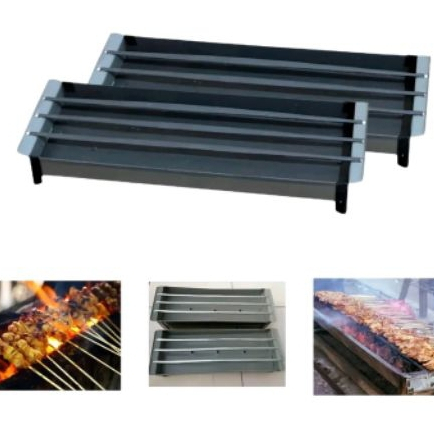 2 PCS PANGGANGAN SATE/BAKARAN SATE ARANG/TEMPAT BAKARAN PANGGANGAN ARANG SATE SOSIS PANJANG