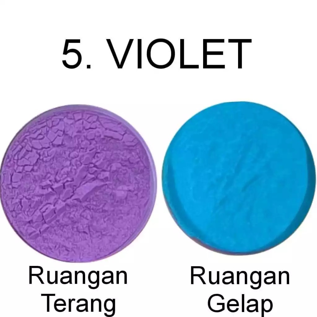 BUBUK FOSFOR GLOW IN THE DARK VIOLET 1KG