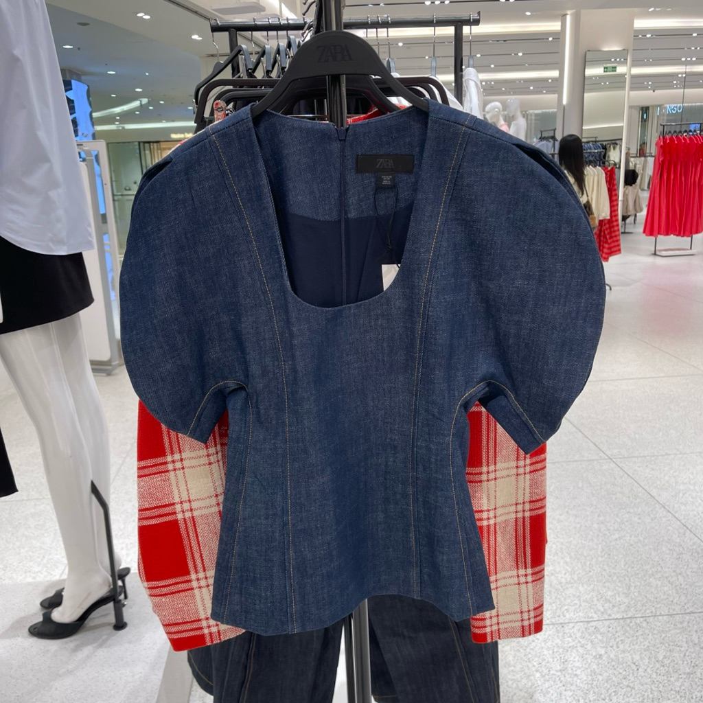Blouse Denim ZARA Women Jastip (jasa titip)