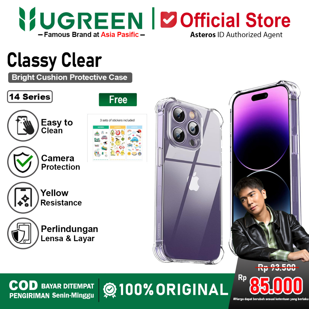 UGREEN Clear Protective Case iPhone 14 Pro Max 14 Plus 14 Pro Series PREMIUM