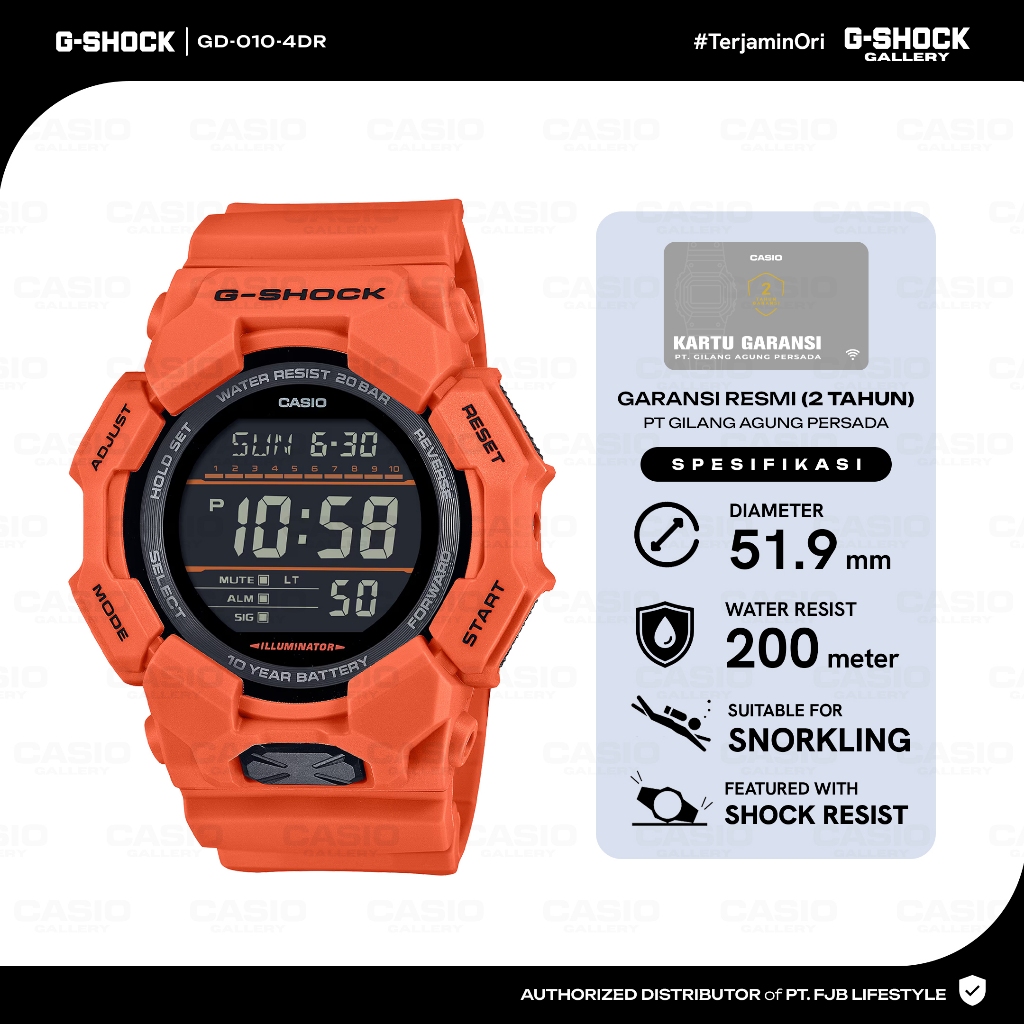 G-Shock Jam Tangan Pria GD-010-4DR Digital