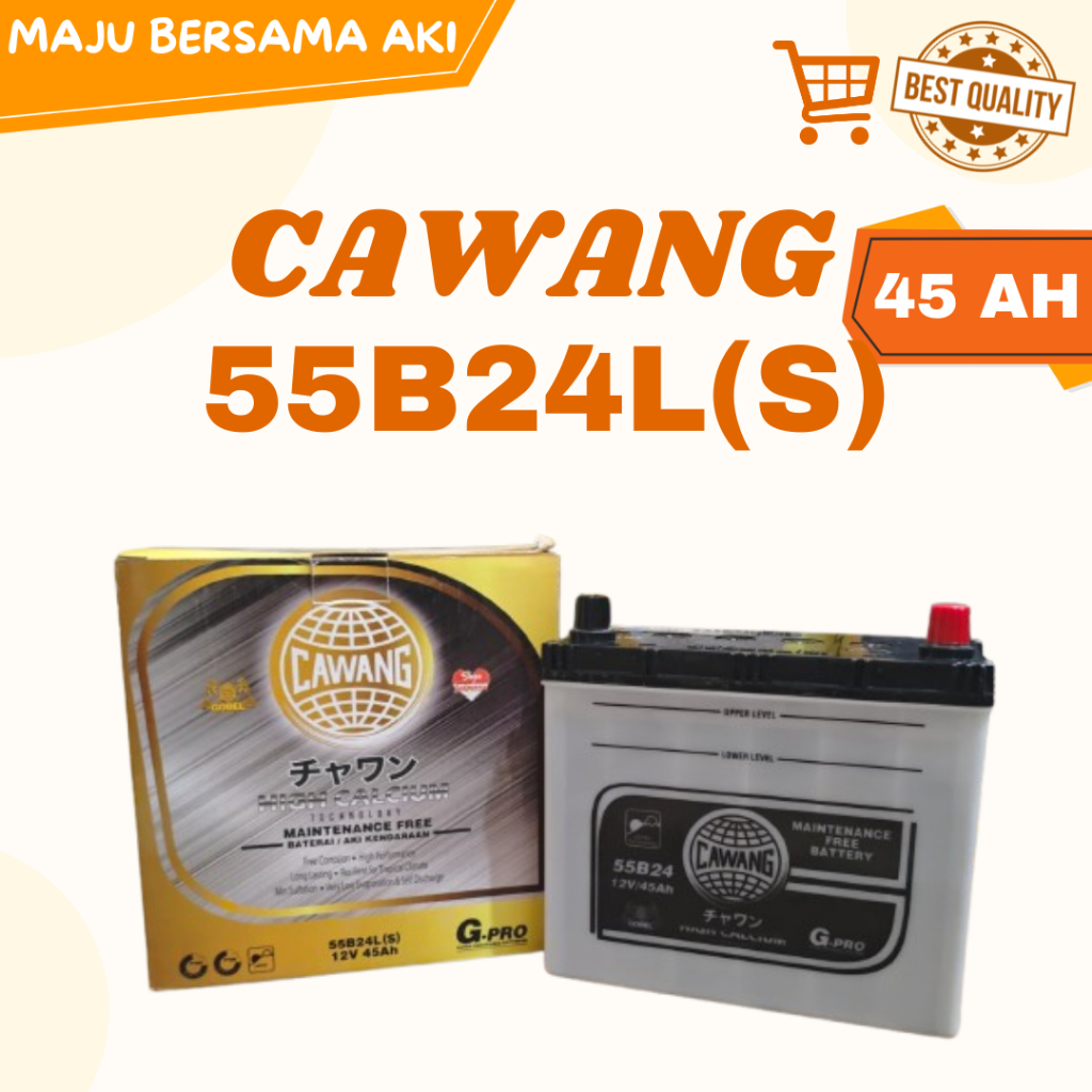 Aki Mobil Honda HRV, CRV 55B24L(s) Cawang Aki  Kering MF
