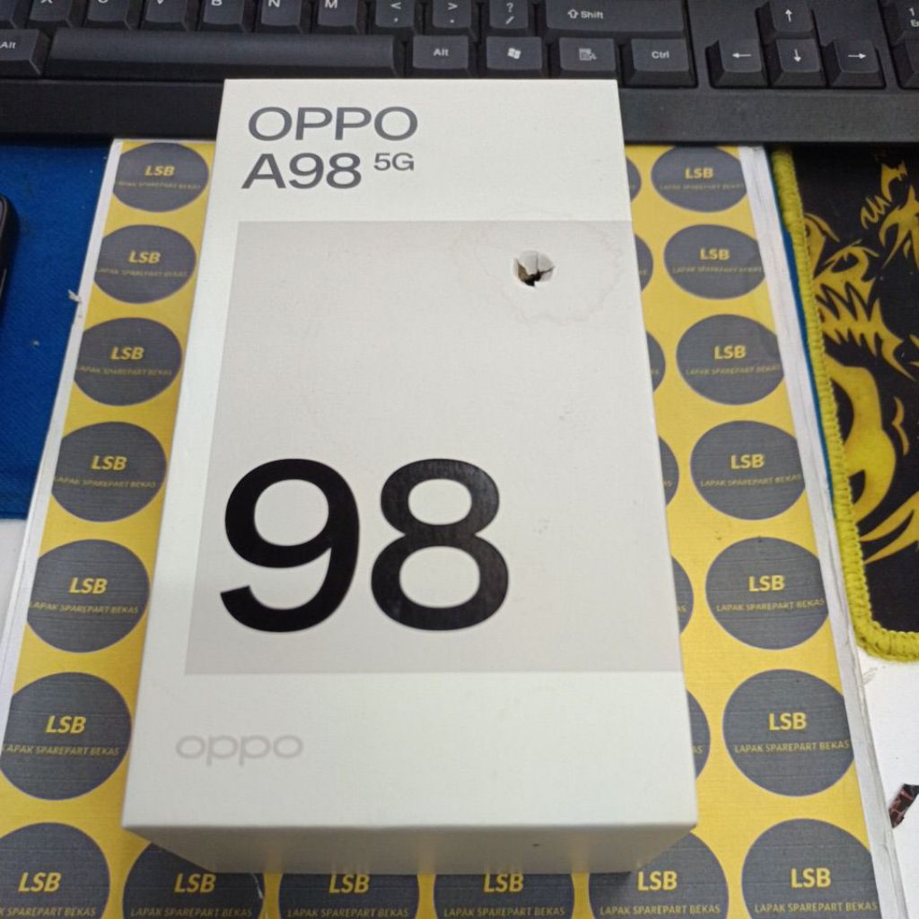 DUS BOX/KOTAK HANDPHONE OPPO A98 5G ORIGINAL BEKAS