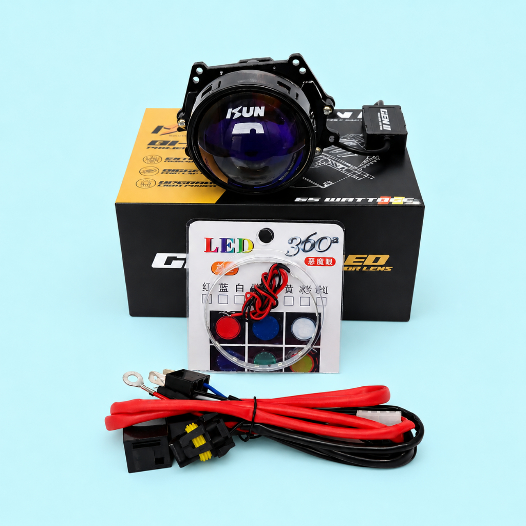 PAKET PROJECTOR PROJIE BILED 2,5 INCH & 3 INCH ISUN GEN 2