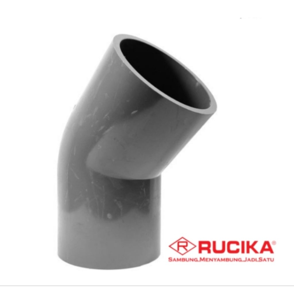 Elbow PVC 1in Aw 45° Rucika / Knie PVC 1" Aw 45°