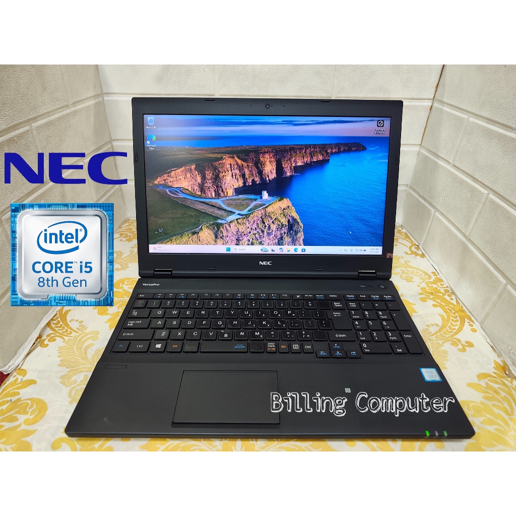 LAPTOP NEC VD-3 CORE I5 GEN8 SSD 180GB RAM 16GB WINDOWS 11 PRO MURAH SIAP GASSSS
