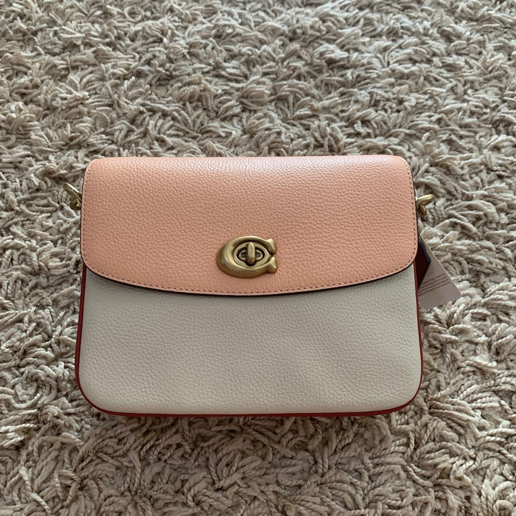 Coach Cassie Crossbody 19 In Colorblock brass ivory blush multi
