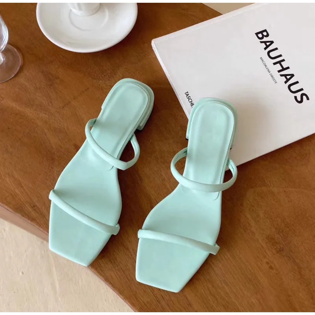 Sandal Heels Wanita Korea Kyara Hak 3 Cm Jumbo