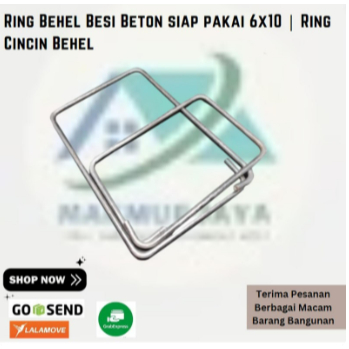 Ring Behel Besi Beton siap pakai 6x10 | Ring Cincin Behel