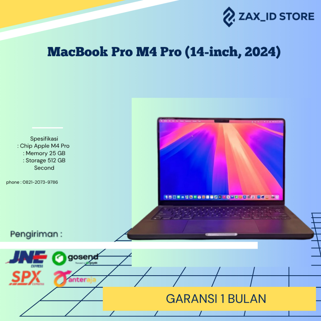MacBook Pro M4 Pro (14-inch, 2024) Second Original