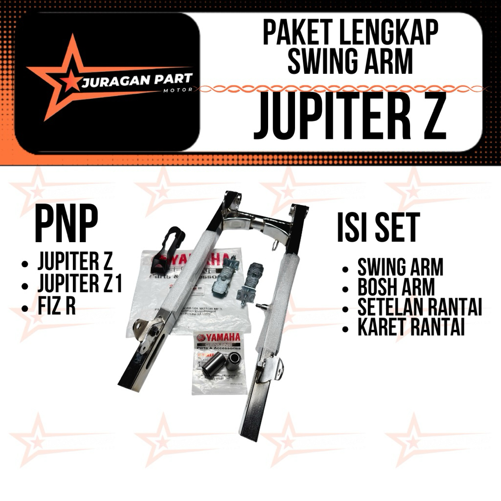 Swing Arm Jupiter Z Variasi Panjang 55 cm Warna Chrome